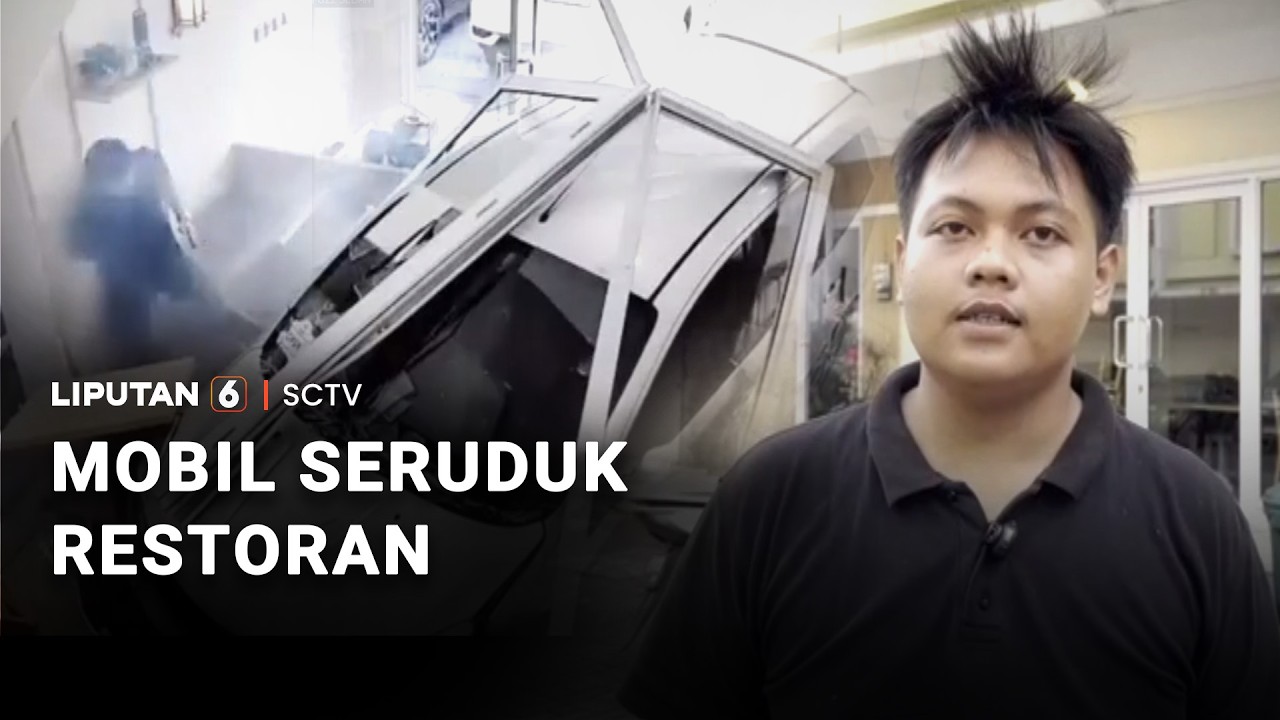 Sebuah Mobil Menyeruduk Restoran, Pengunjung Terluka |  Liputan 6