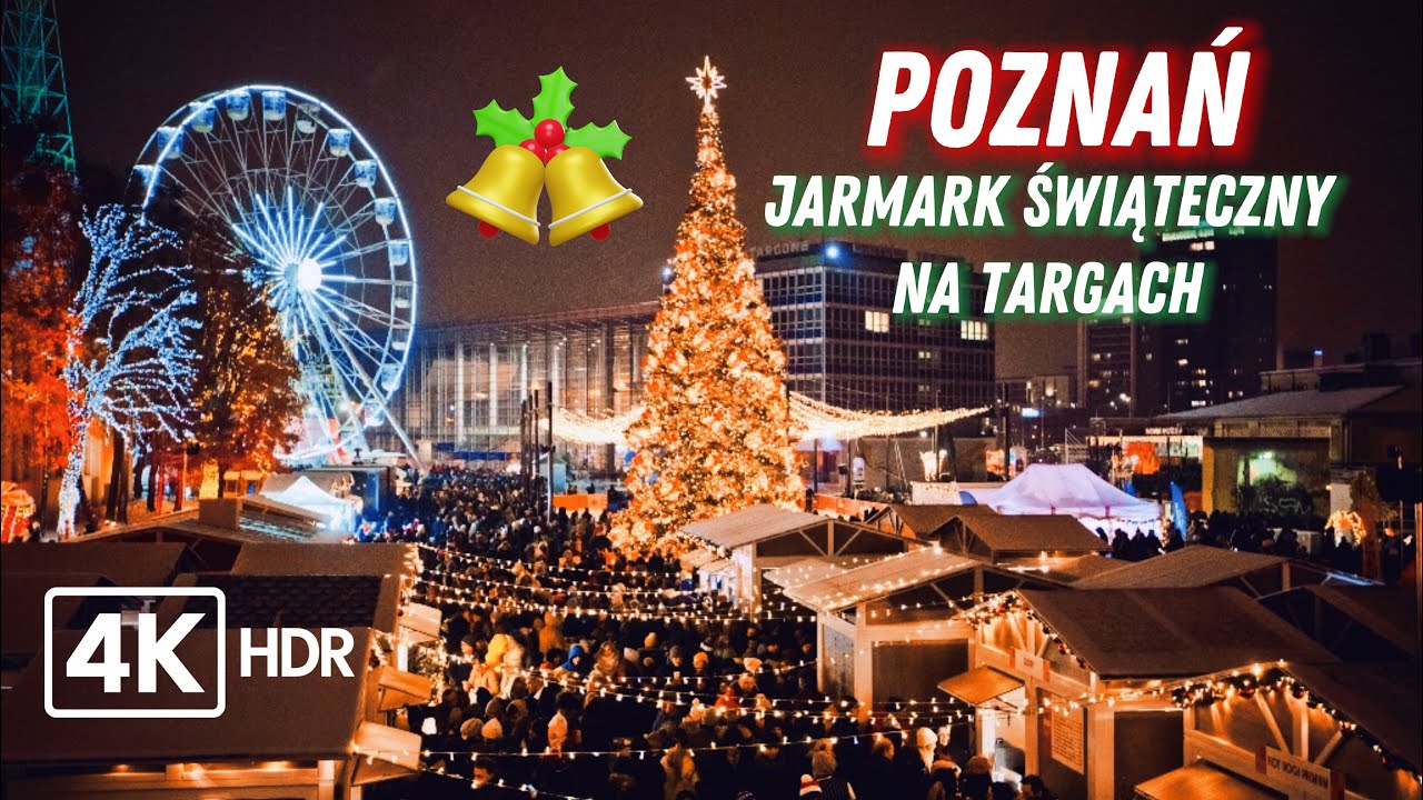 Poznań Jarmark Świąteczny na Targach 🇵🇱🐐🎄🎅Poznań Trade Center Christmas Market | 4K HDR UHD