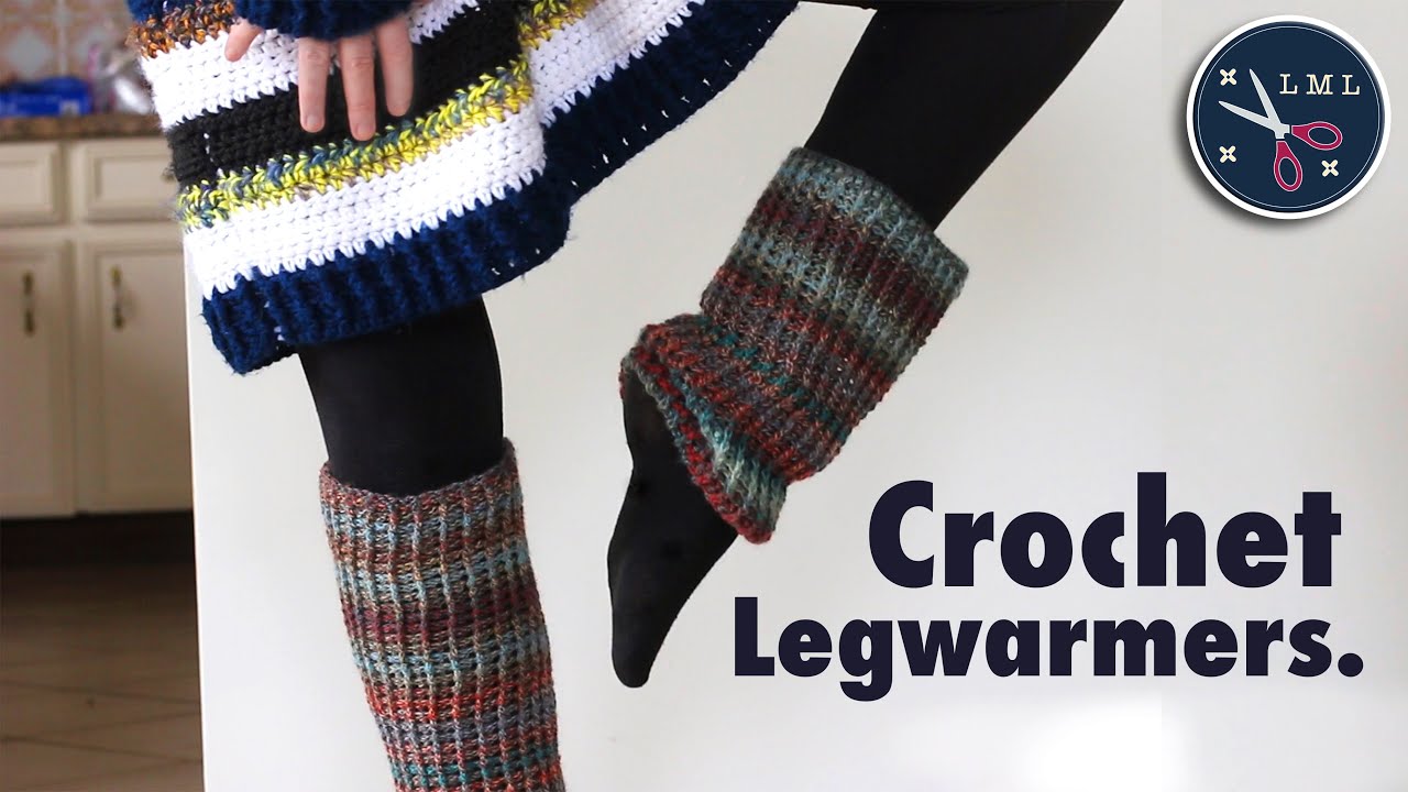 Crochet Leg Warmers Ribbed