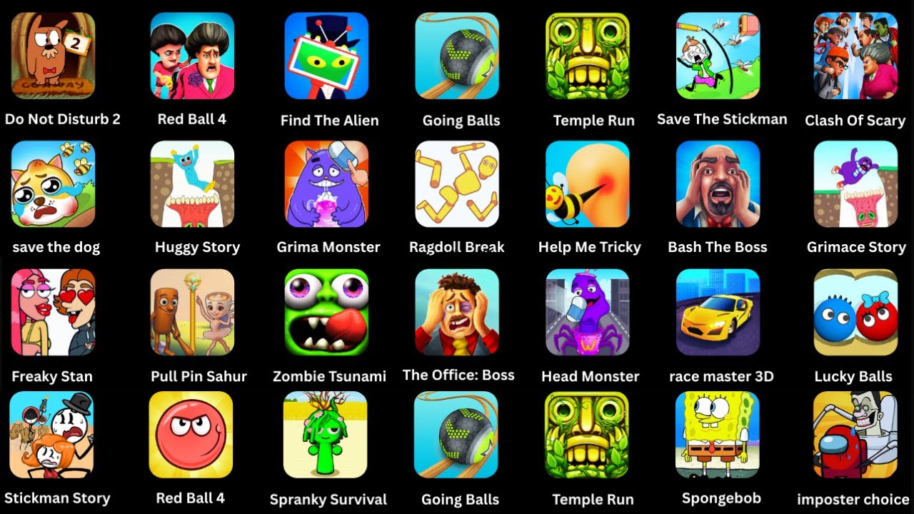 DOP 4,Spranky Survival,Minecraft,Find the alien,Scray Little Prankster,Red Ball 4,Spranky Transform