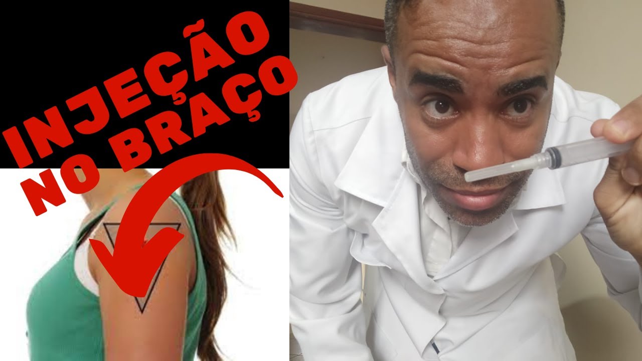 Aplicação Intramuscular no deltoide (injeção intramuscular no ombro) aula enfermagem