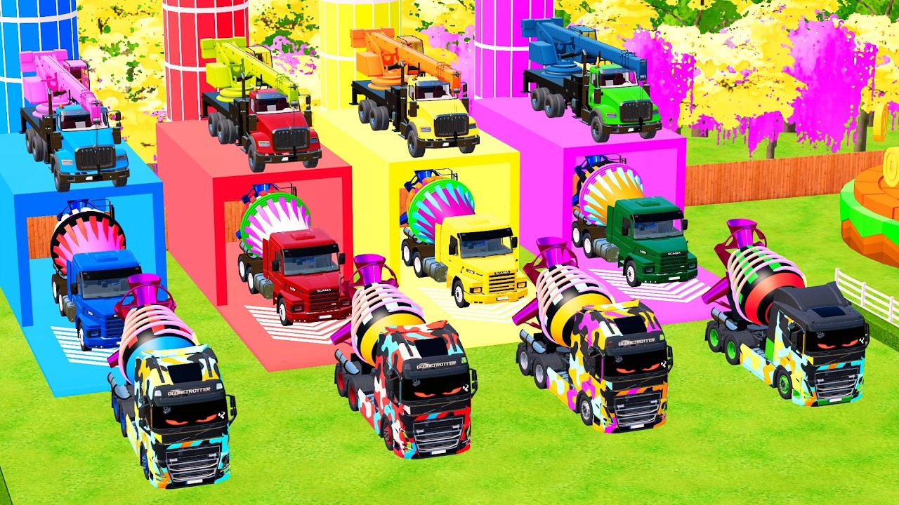 Транспортный кран, бетоносмеситель от MAN TRANSPORTER! Farming Simulator 22 #39