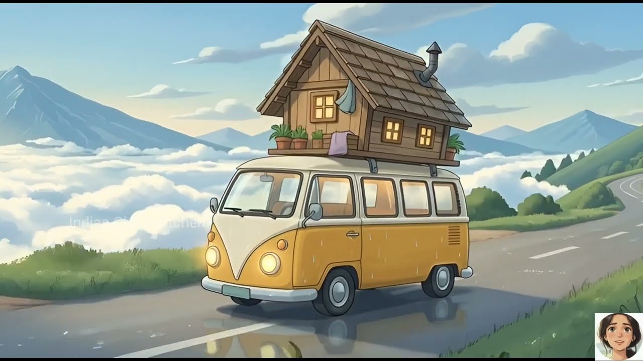 Picnic During Rainy Day : Family's Cozy Moments | Studio Ghibli Style Video 