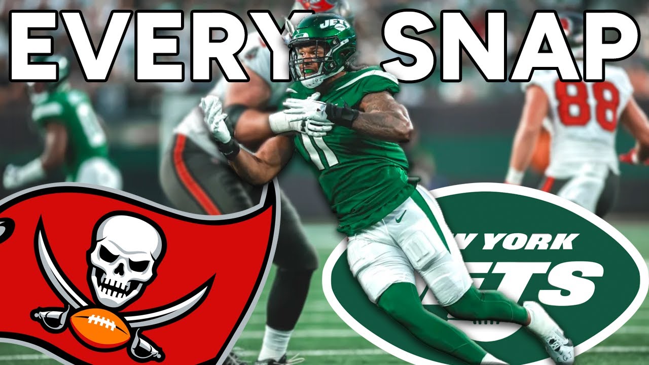 Jermaine Johnson EVERY SNAP - New York Jets vs Tampa Bay Buccaneers Highlights