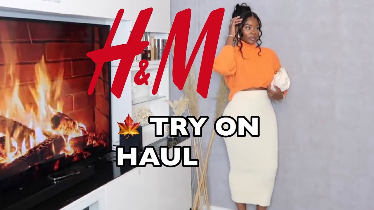 H&M TRY ON HAUL  AUTUMN TRANSITIONAL OUTFIT IDEAS