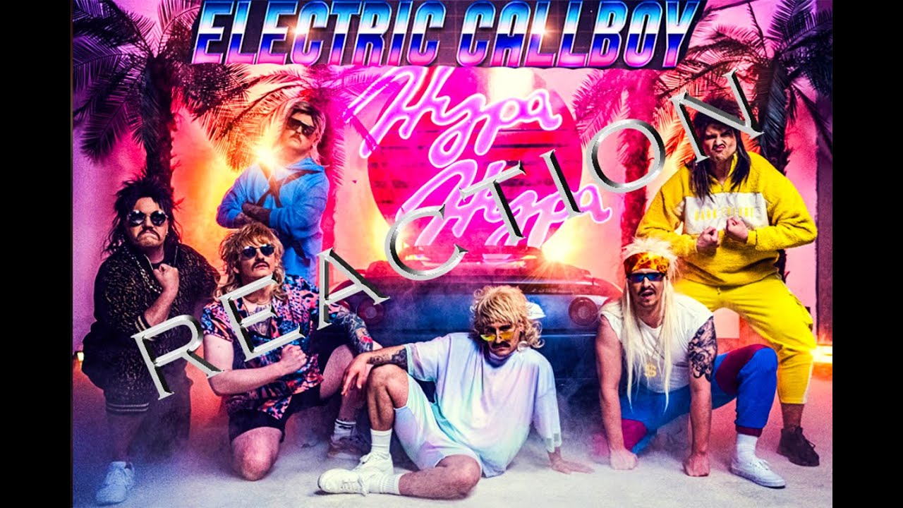 ELECTRIC CALLBOY - HYPA HYPA (mv+live+snoring pup in backround) - REACTION