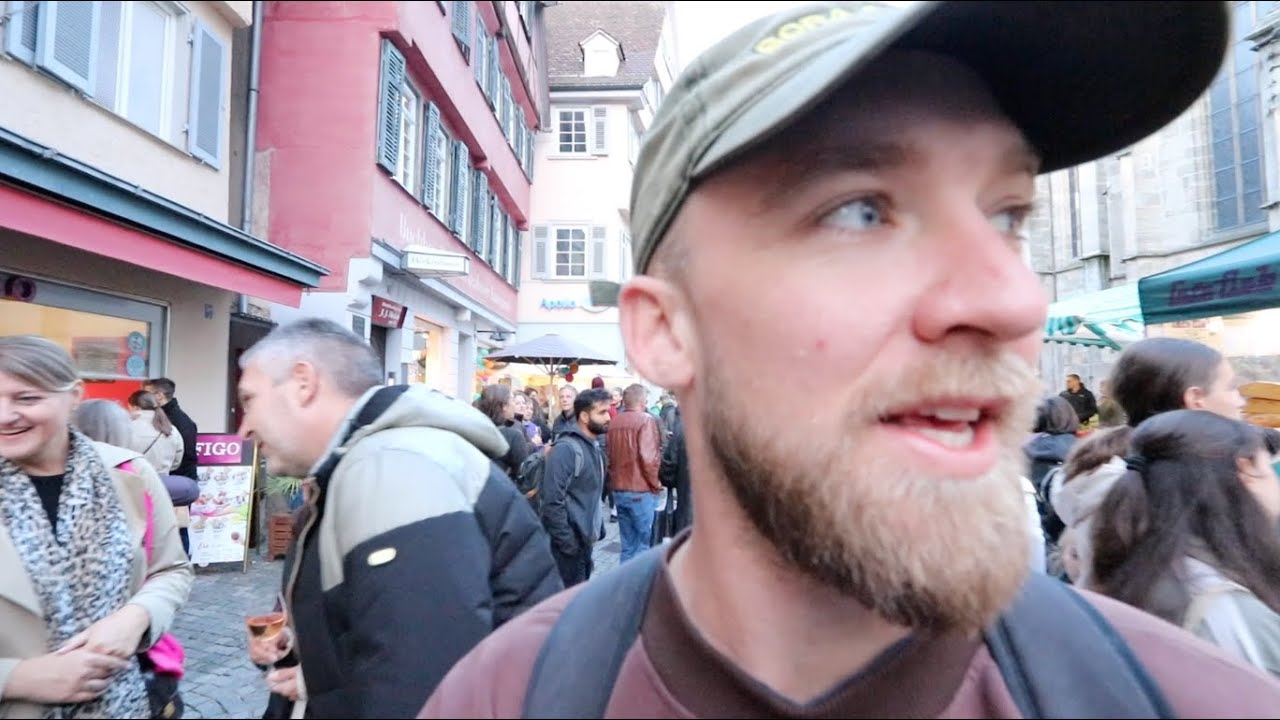 American visits T&uuml;bingen, Germany (University City in Baden W&uuml;rttemberg) City Walking Tour