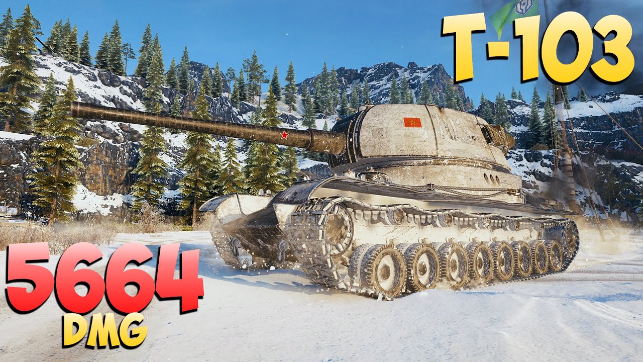 Т-103 - 3 Kills 5.6K DMG - Крупный! - Мир Танков