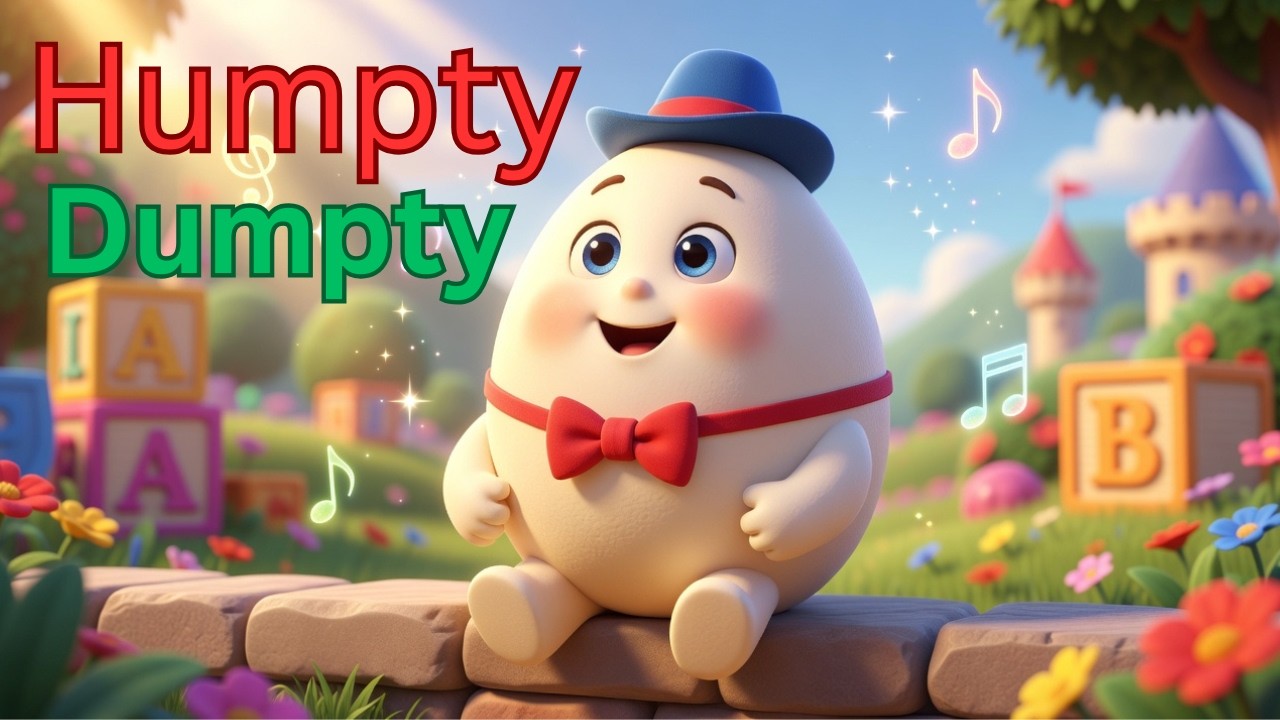 Humpty Dumpty nursery rhymes |हम्प्टी डम्प्टी दीवार पर बैठा | दोस्ती और खुशी का प्यारा नर्सरी राइम 😂
