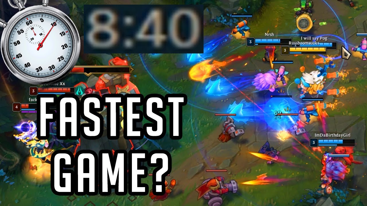 I spent an entire day trying to Speedrun a game of League of Legends...
