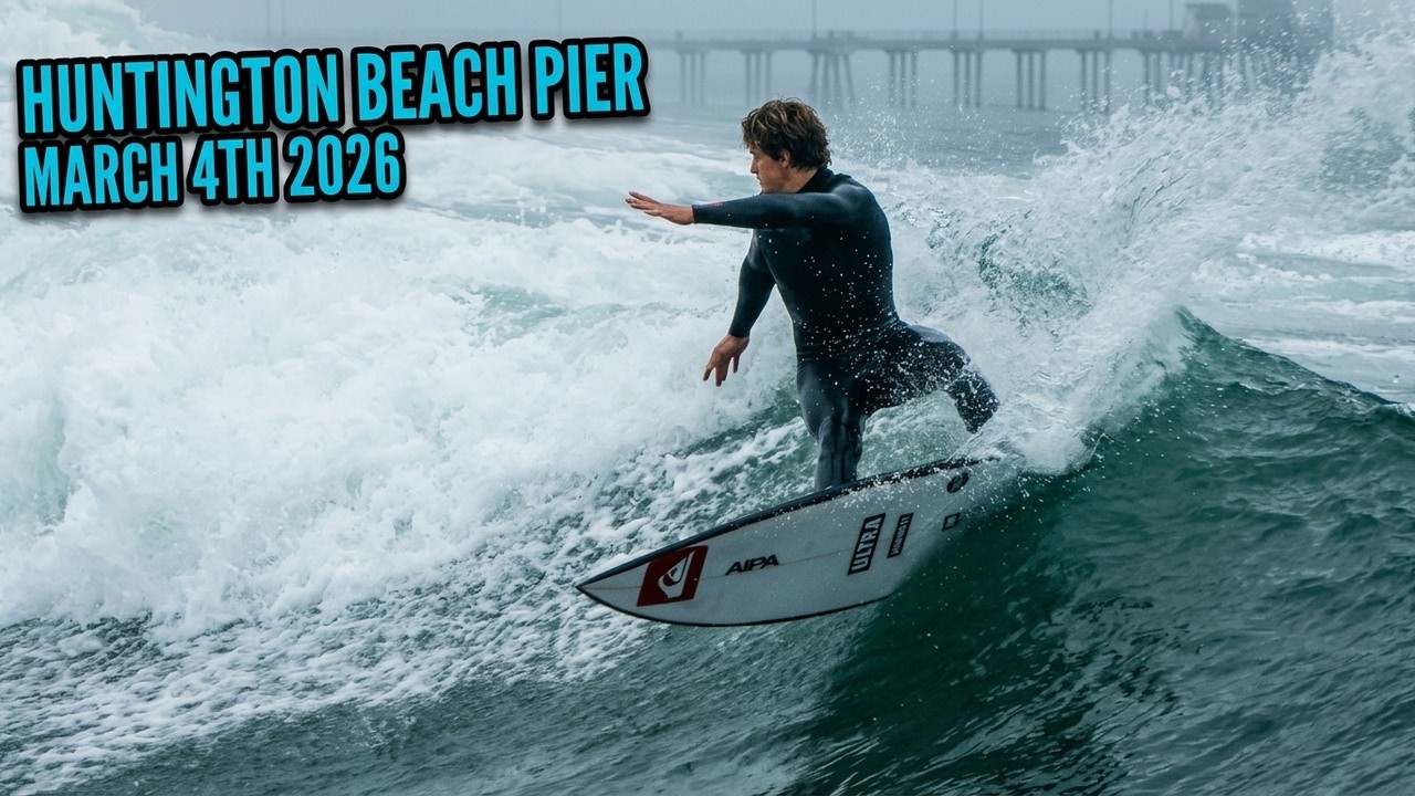 Overcast & Fun Morning at The Huntington Beach Pier! (March 4th 2026)