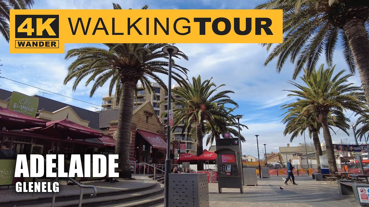 Glenelg Walking Tour in Adelaide, Australia (4K 60fps)