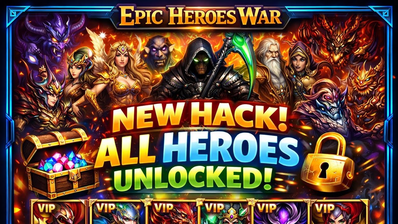 Epic Heroes War - New hack all Heroes unlocked 🔓 