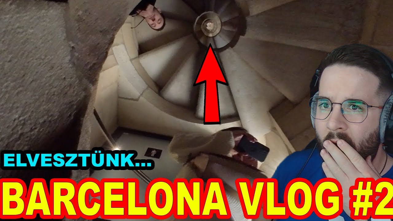 ELVESZTEK a VIDEÓSOK a LÉPCSŐHÁZBAN! | Barcelona VLOG 2. rész - Akvárium, Sagrada Familia, Felvonó