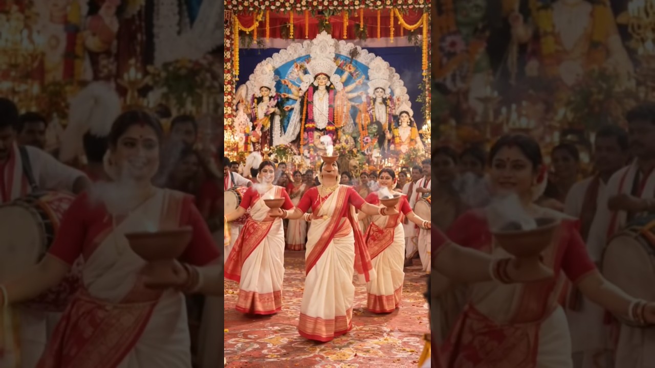 🔥 Durga Puja Dhunuchi Dance ❤️ Maa Durga Special | Bengali Pujo Dance #Shorts
