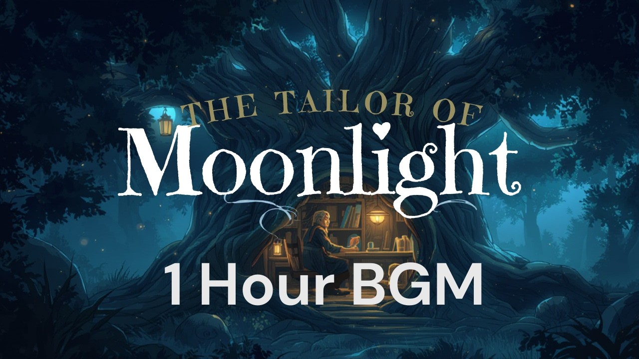 The Tailor of Moonlight – 1 Hour Relaxing Piano & Ambient BGM for Sleep, Study, and Focus