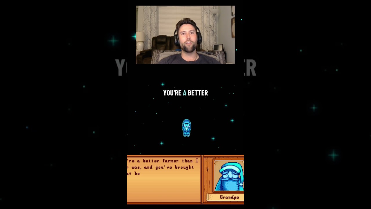 Ghost gramps approves of my skills! #stardewvalley #Stardew #grandpa #ghost #farmer