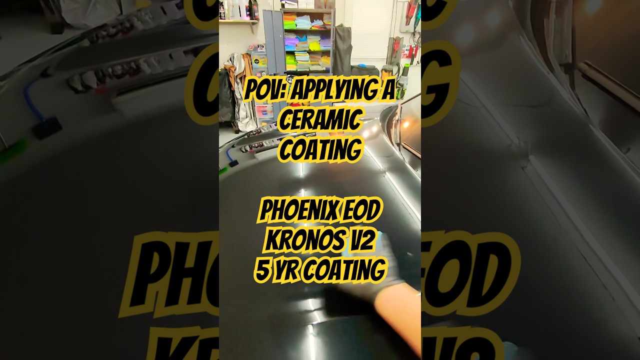 POV: Pro Detailer Applying A Ceramic Coating