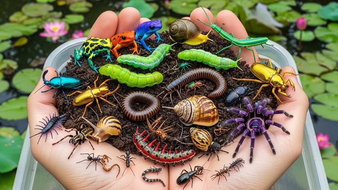 I Caught the Most Beautiful Insects & Betta Fish Ever | Catch and Release, Frogs, Koi & Betta Fish,