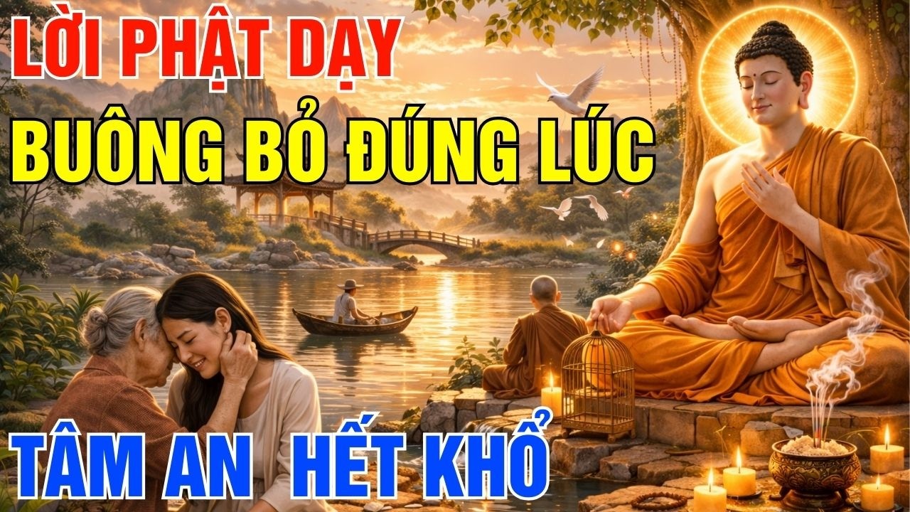 Phật Dạy - Buông Bỏ Đúng Lúc - Tâm An Lạc Đời Hết Khổ | Nương Tựa Bình An