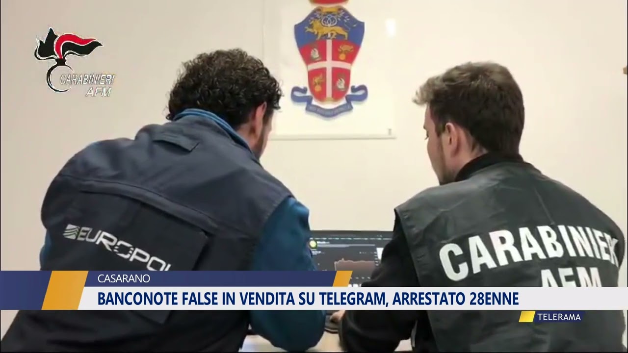 Banconote false in vendita su Telegram, arrestato 28enne