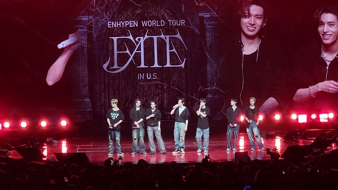 [FANCAM] ENHYPEN (엔하이픈) FATE in CHICAGO - final ment 2/2