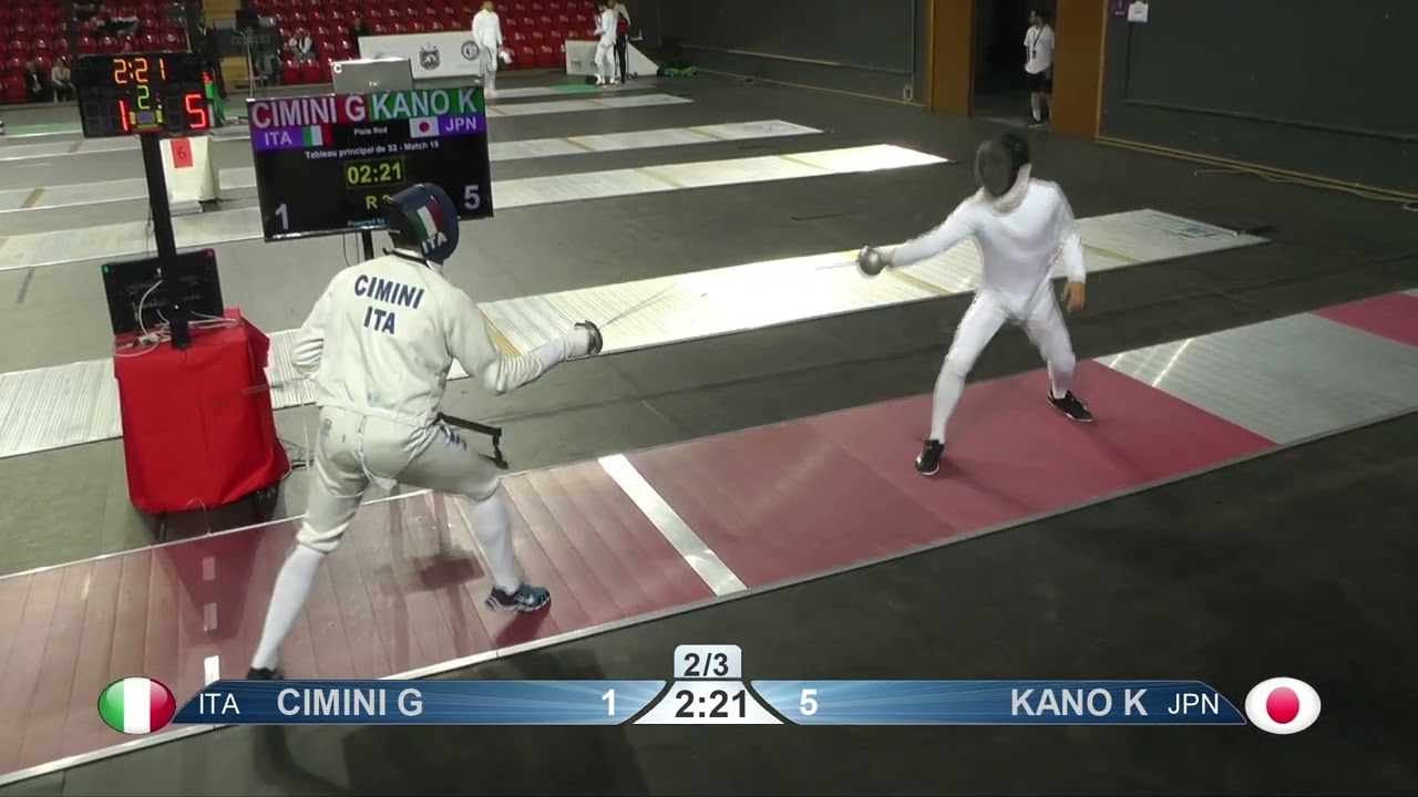 2022 104 T32 15 M E Individual Tbilisi GEO WC RED KANO JPN vs CIMINI ITA