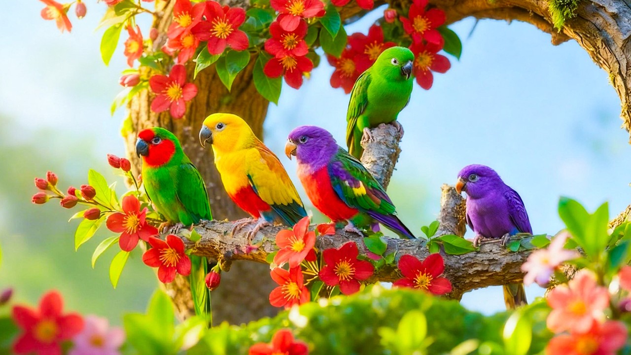 Relaxing Piano and Birds 🌸 Mood Boosting Music for Stress & Anxiety Relief🕊️💫🌿