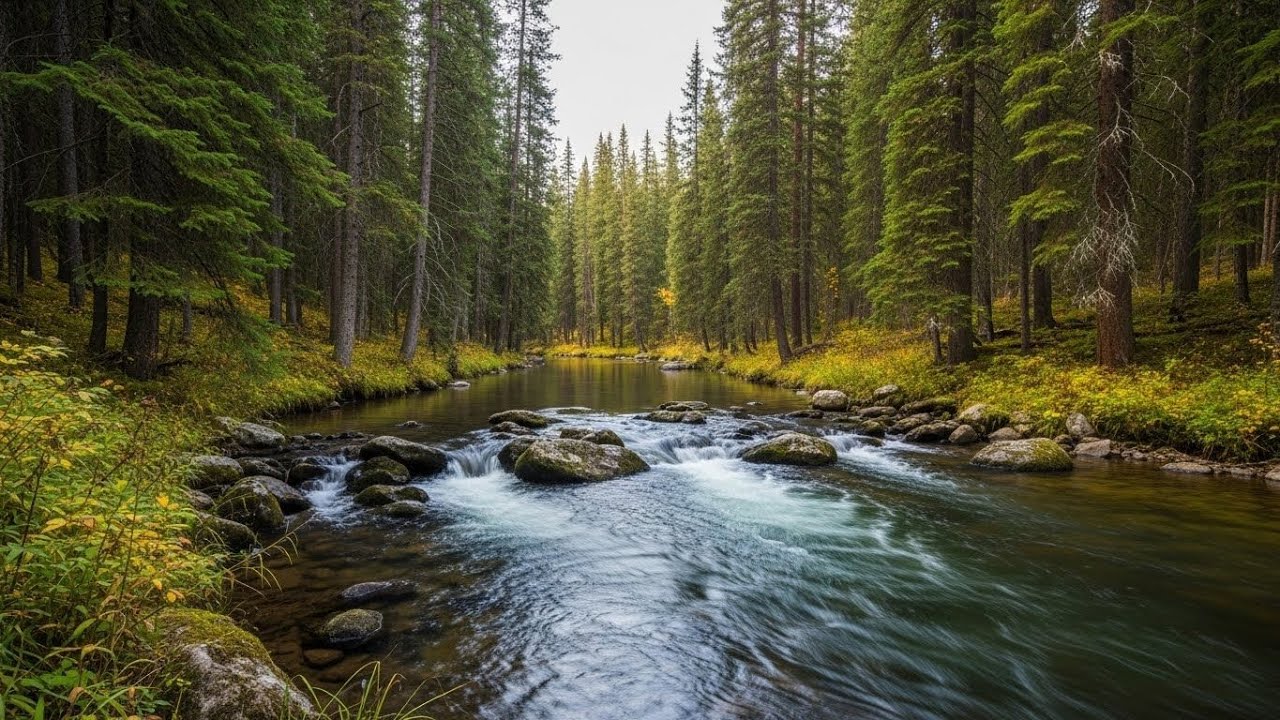 Peaceful River Flow 🌿 Calm Natural Ambience for Focus, Study, and Deep Rest 