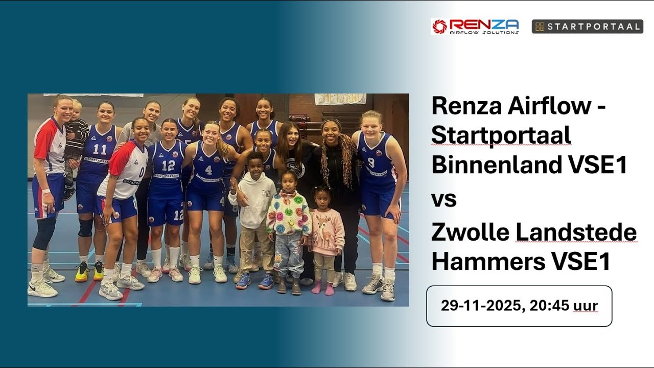 Renza Airflow - Startportaal Binnenland VSE1 vs Zwolle Landstede Hammers VSE1
