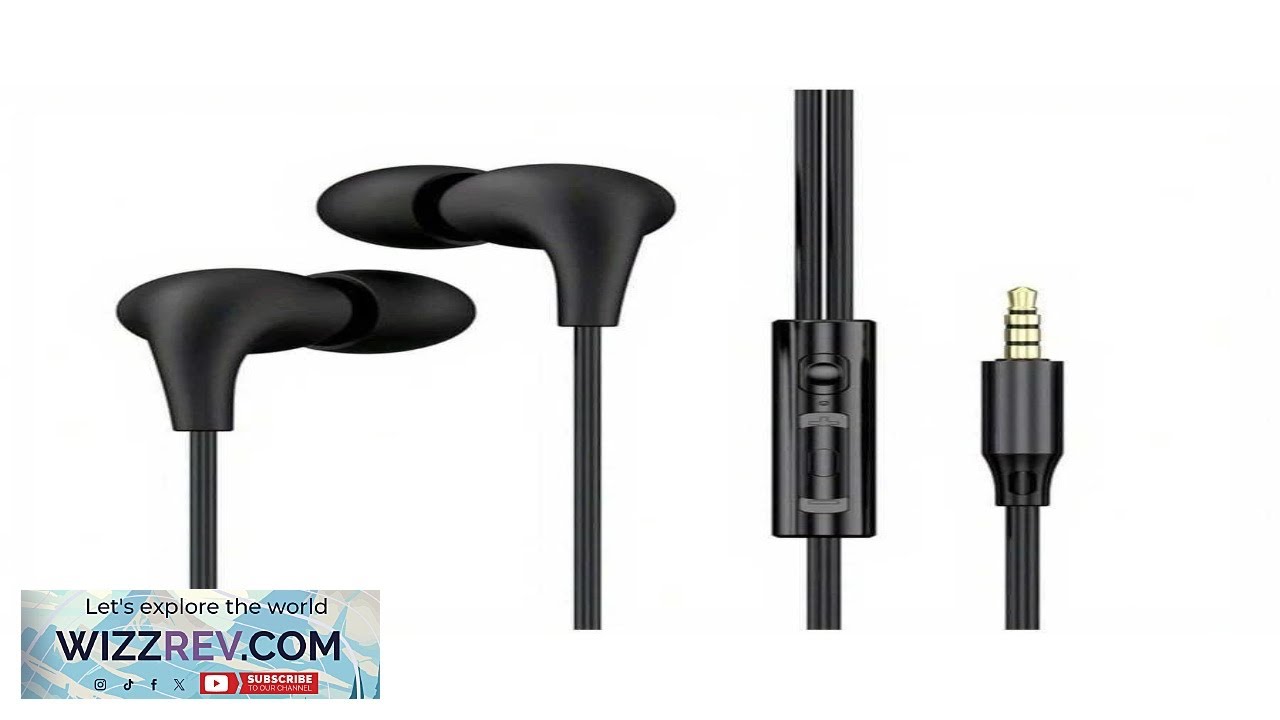 TekaGene HiFi Bass Stereo Volume Control Microphone Type C 3.5mm Wired Headphones