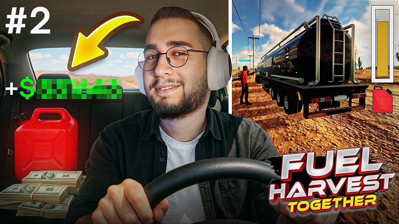 BENZİN İSTASYONU KURUP ZENGİN OLUYORUZ! | FUEL HARVEST TOGETHER | 2 B&Ouml;L&Uuml;M