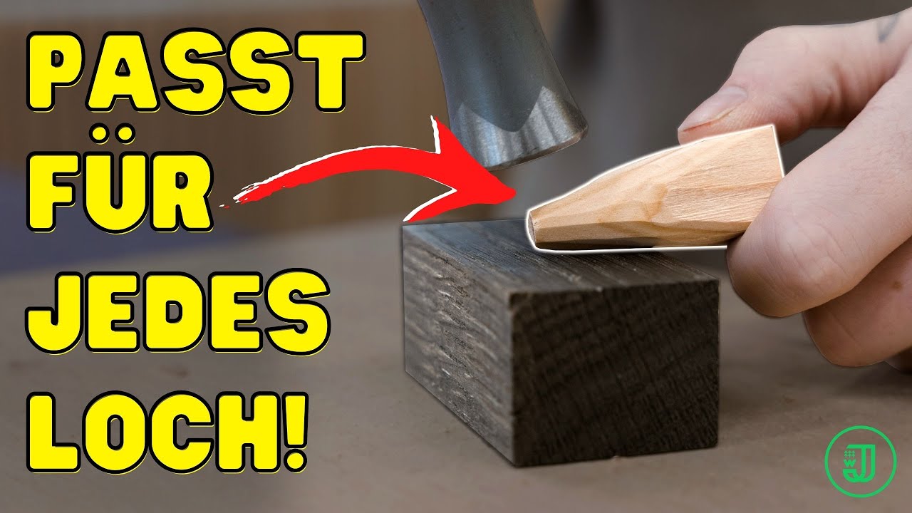 Für 0 EURO: So füllst du BOHRLÖCHER, DÜBELLÖCHER & SCHRAUBENLÖCHER in Sekunden! | Jonas Winkler