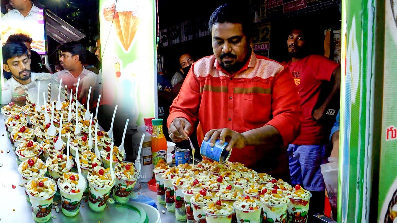 Crowd Going Crazy For This Dry Fruit Falooda In Vijayawada | Indian Street Food