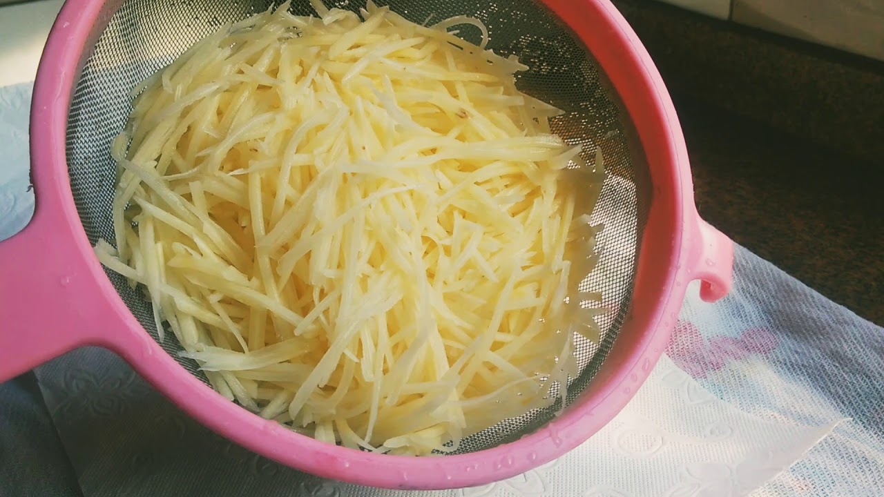 Batata palha caseira... Como eu faço...