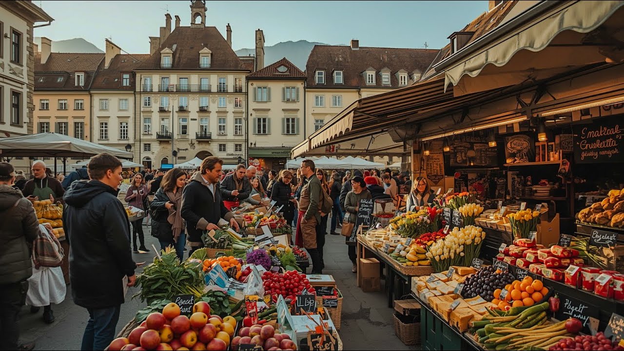 Saturday Morning in Zurich: Exploring an Organic Swiss Market 🇨🇭