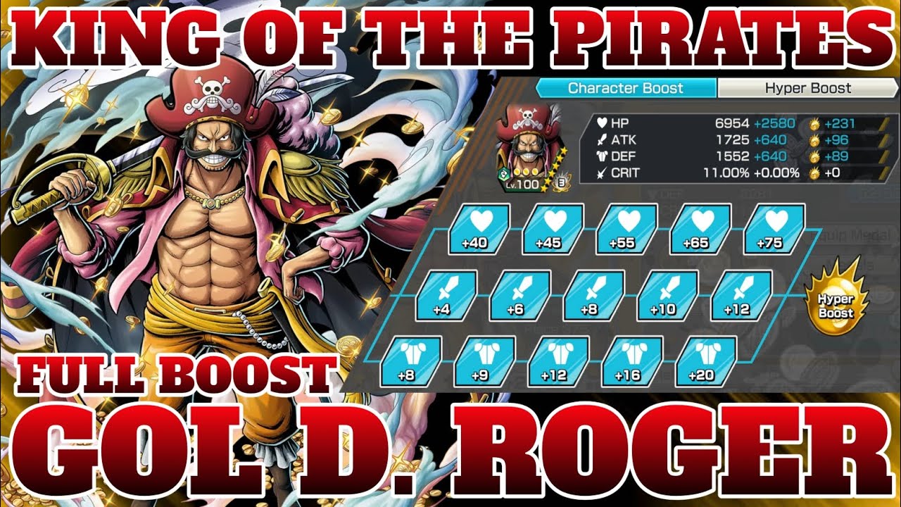 FULL BOOST GOL D. ROGER KING OF THE PIRATES GAMEPLAY | ONE PIECE BOUNTY RUSH | OPBR