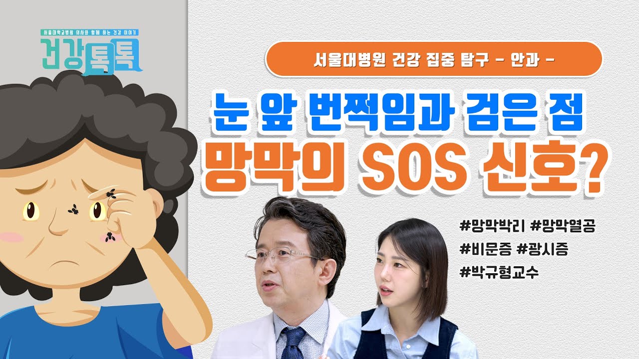 눈앞 번쩍임과 검은 점? 망막열공 vs. 망막박리, 증상과 대처법 | #건강톡톡 331회