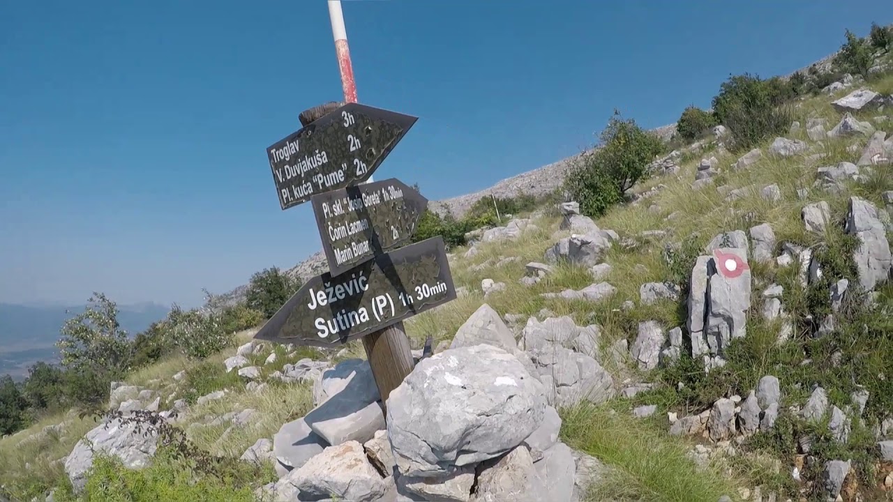 Dinara hiking from Sutina to Velika Duvjakuša 1708 m