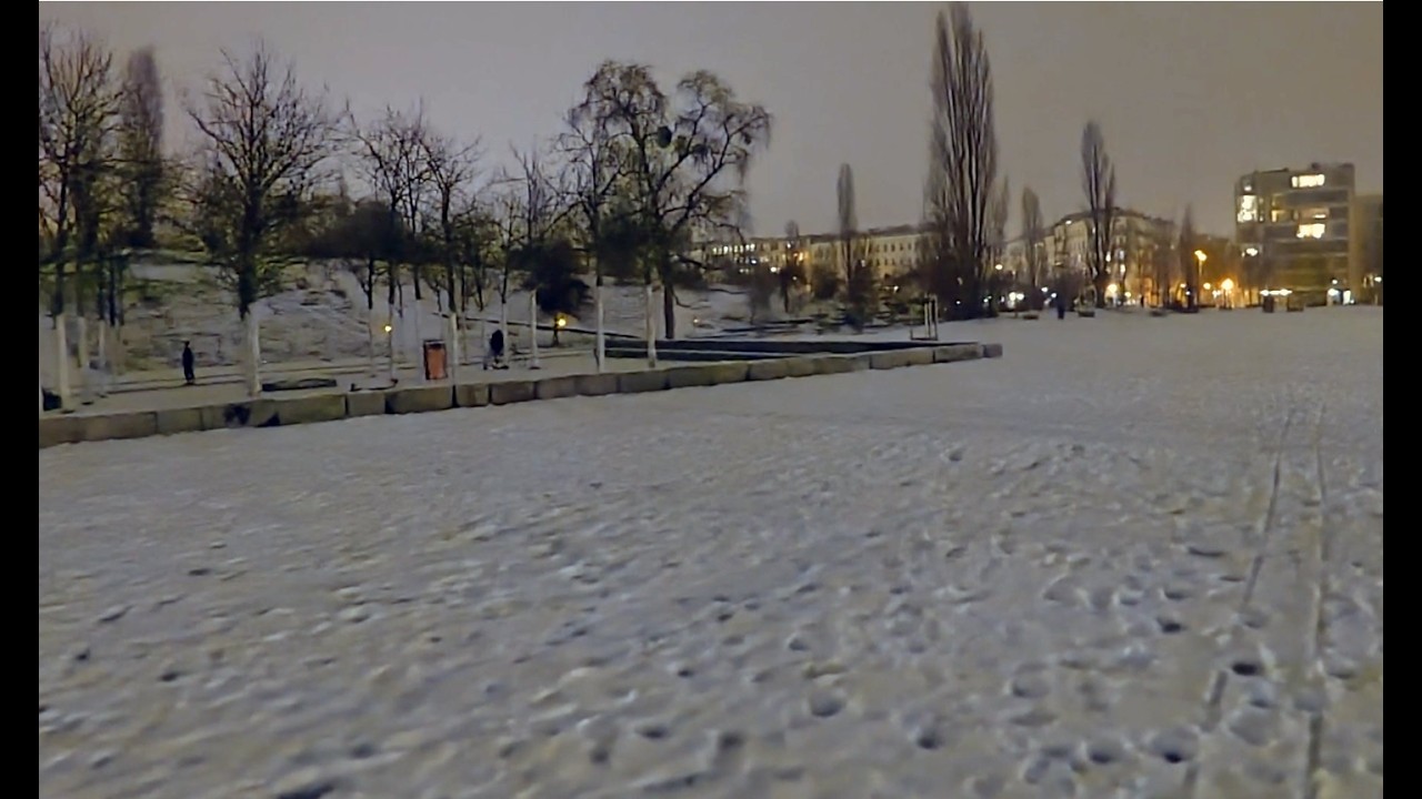 Walking Tour Berlin by Night : Mauerpark covered in Snow and Ice | Winter 2026