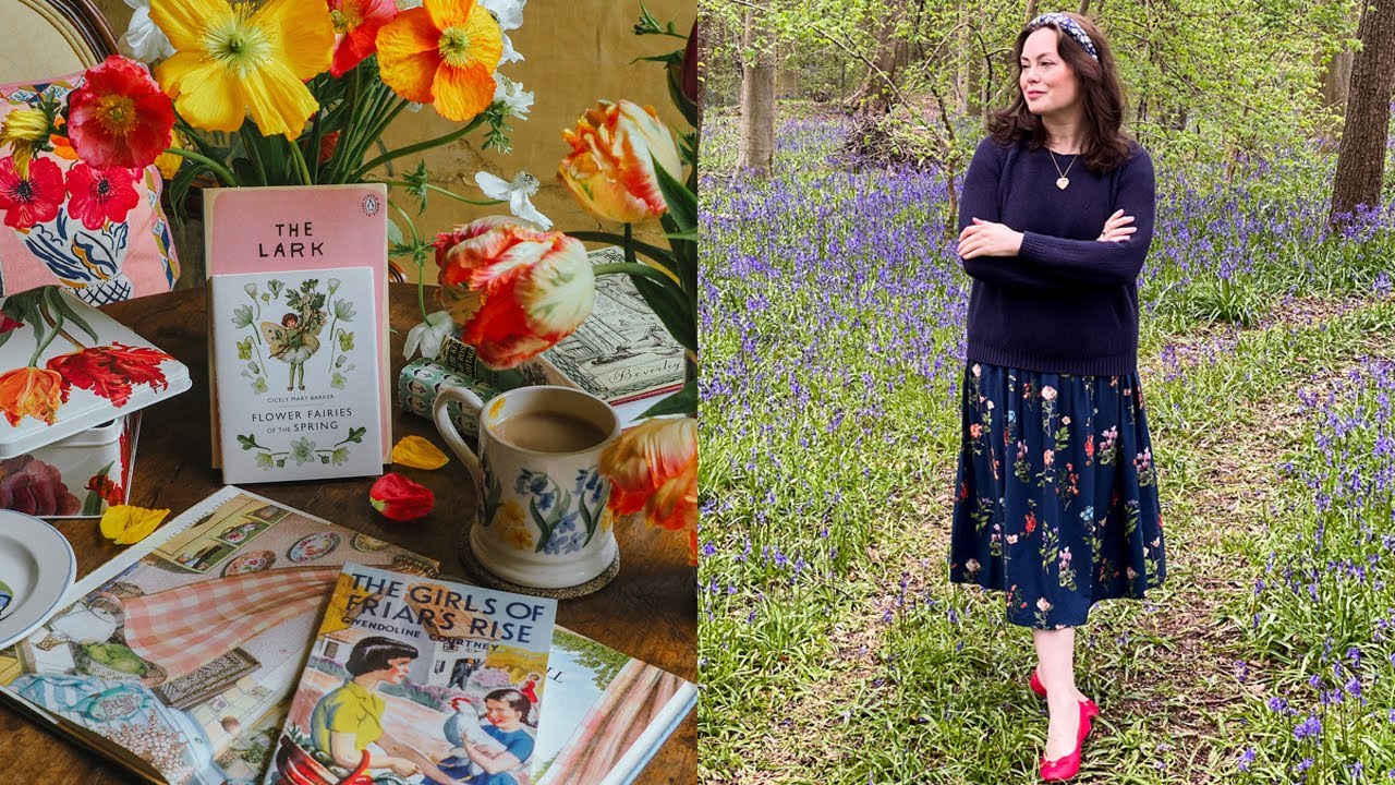 Spring Cozy Cottagecore Books / Baking Muffins & A Bluebell Walk in the English Countryside