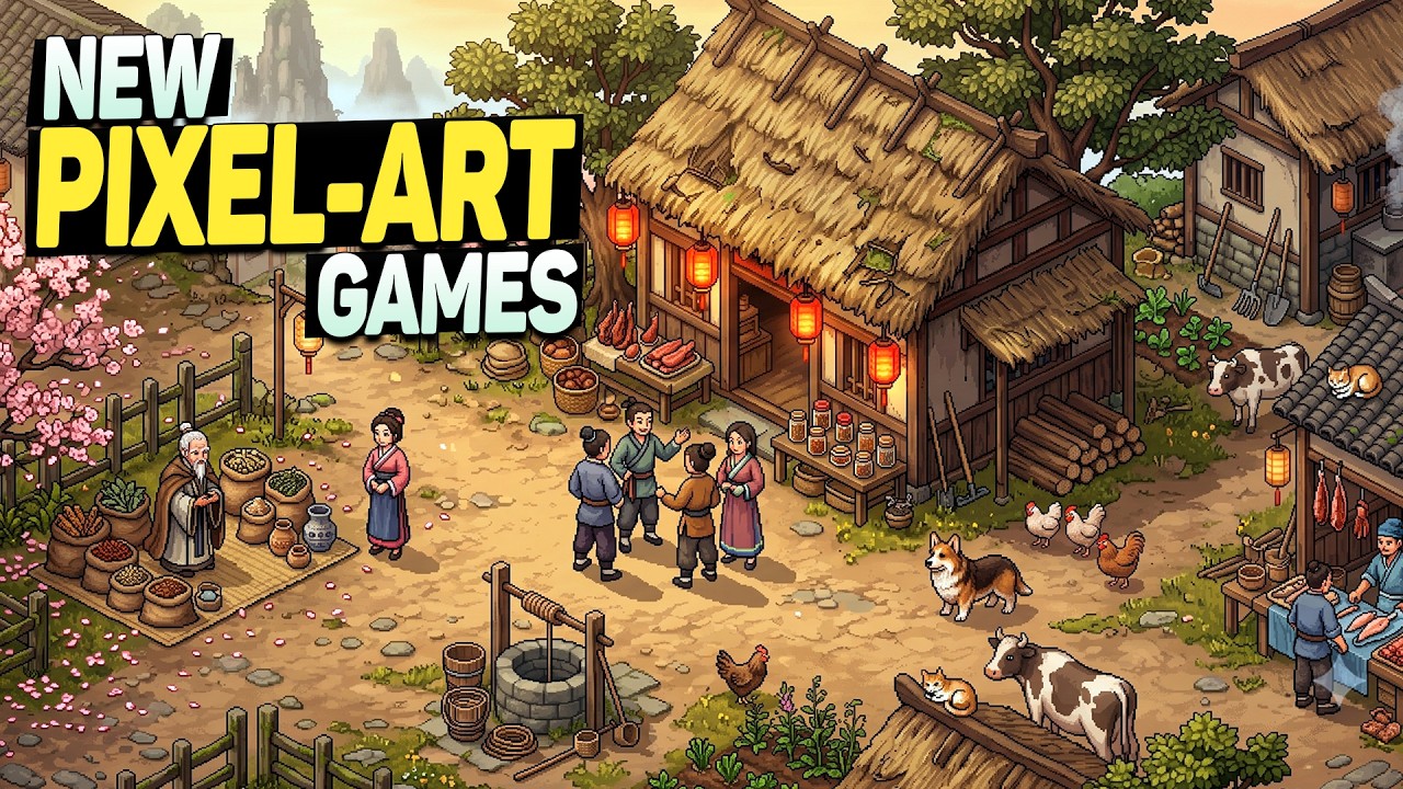 20 Новых Pixel-Art Игр с Открытым Миром