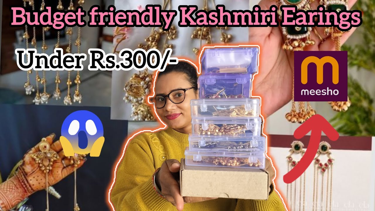 Beautiful Kashmiri Earings Collection from meesho💖✨🛍️ Under Rs.300/-