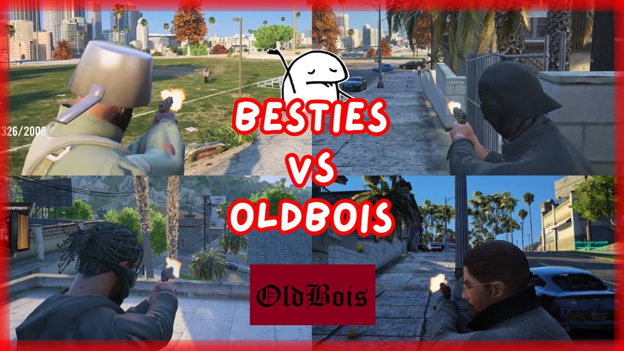 Besties Vs OldBois at Mirror Park (6v7 Multi Pov) | NoPixel 4.0 GTARP
