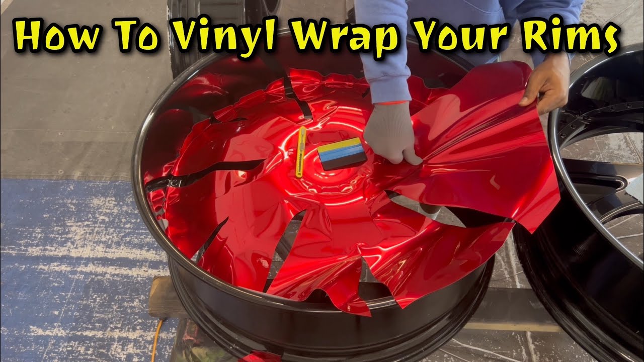 DIY: Wrapping Rims in Gloss Red Vinyl