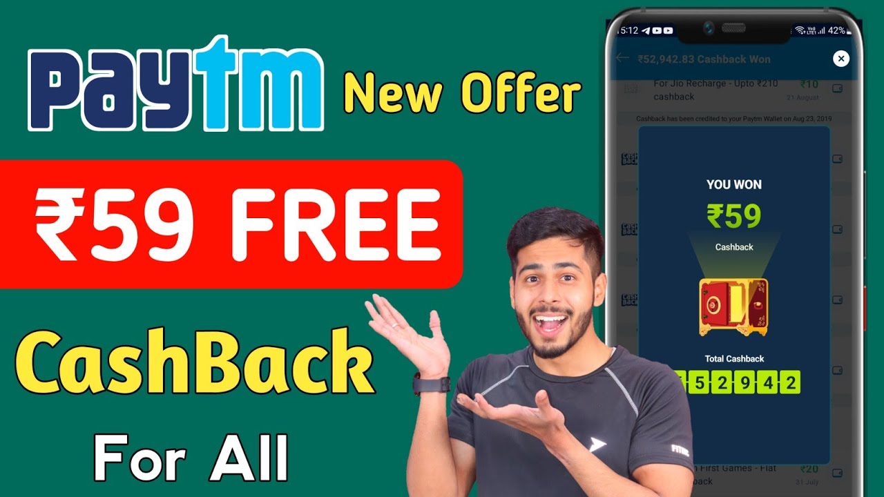 Paytm Flat ₹59 CashBack For All 🔥 Paytm Add Money Offer 🥳 Paytm New Cashback Offer
