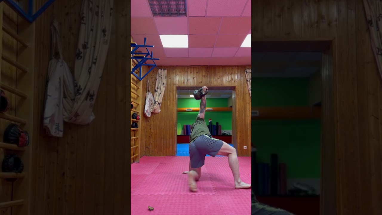 Тренировка с гирей 24 кг
