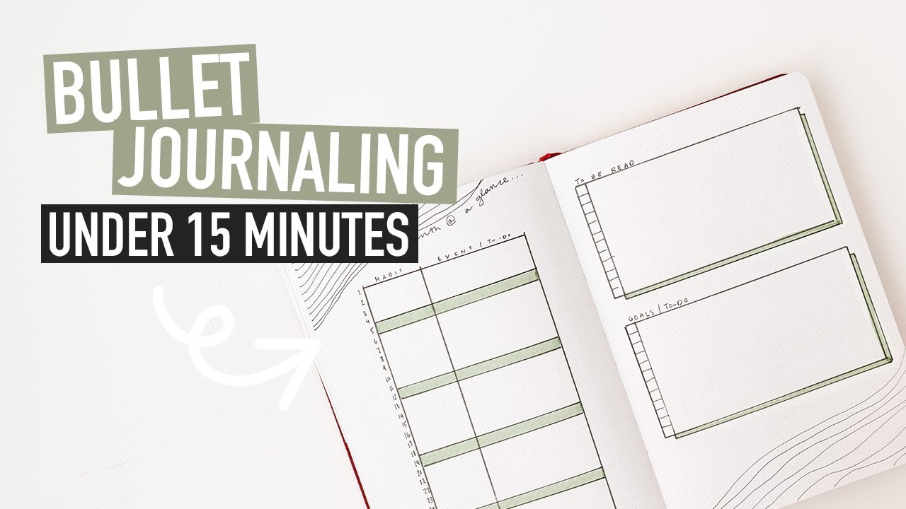Bullet Journaling UNDER 15 MINUTES | easy minimal spreads