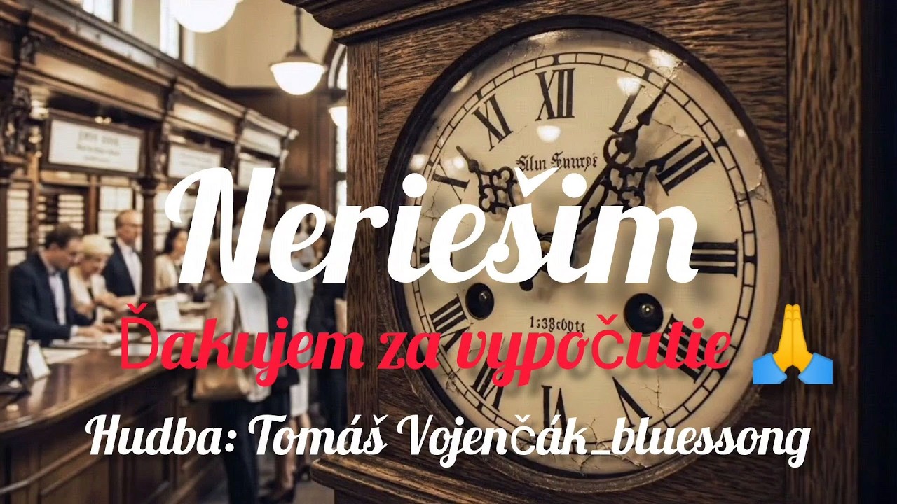 Tomáš Vojenčák_bluessong - Neriešim (Official Audio)