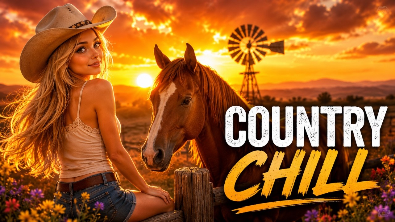 🤠 Golden Hour Country Chillhop 🌅 | Sunset Ranch Beats for Relaxing, Studying & Driving